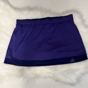 Adidas Climalite Purple Pickleball Skort M/L US Tennis Golf Skirt Large Womens